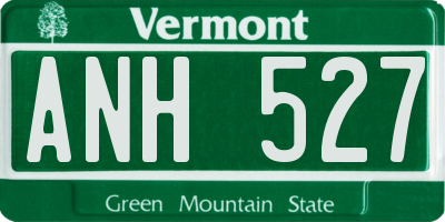 VT license plate ANH527