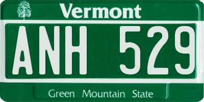 VT license plate ANH529