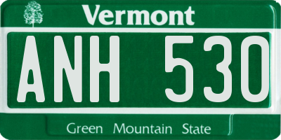 VT license plate ANH530