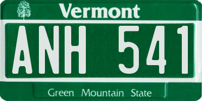 VT license plate ANH541