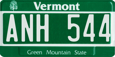 VT license plate ANH544