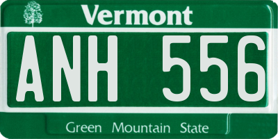 VT license plate ANH556