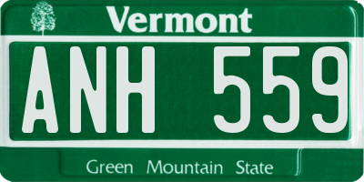 VT license plate ANH559
