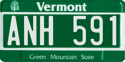 VT license plate ANH591