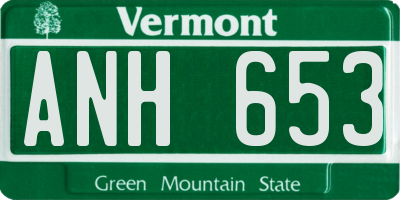 VT license plate ANH653