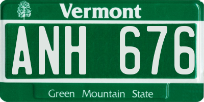 VT license plate ANH676