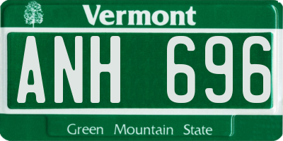 VT license plate ANH696