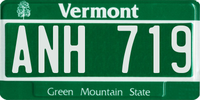 VT license plate ANH719