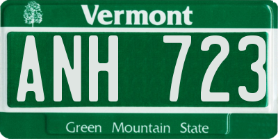 VT license plate ANH723