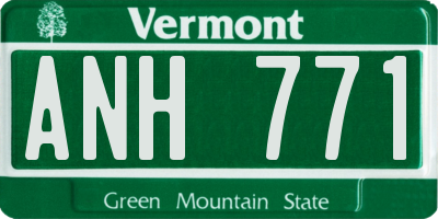 VT license plate ANH771