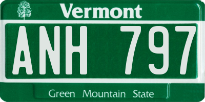 VT license plate ANH797