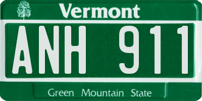 VT license plate ANH911