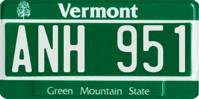 VT license plate ANH951