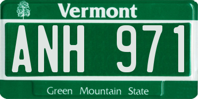 VT license plate ANH971