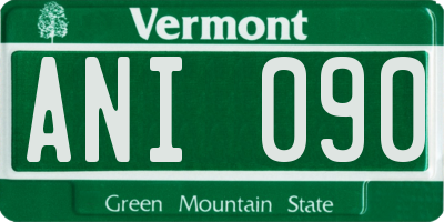 VT license plate ANI090
