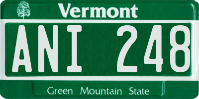 VT license plate ANI248
