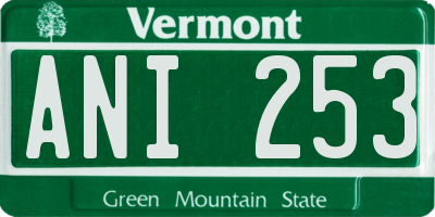 VT license plate ANI253