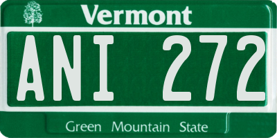 VT license plate ANI272