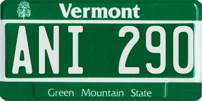 VT license plate ANI290
