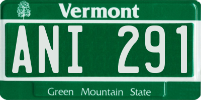 VT license plate ANI291