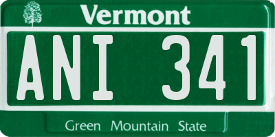 VT license plate ANI341