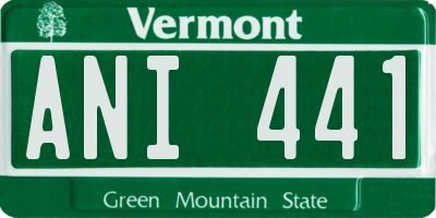 VT license plate ANI441