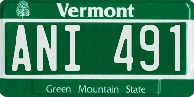 VT license plate ANI491