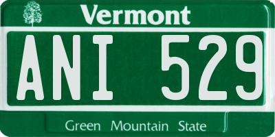 VT license plate ANI529
