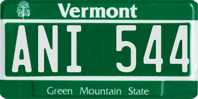 VT license plate ANI544