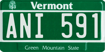VT license plate ANI591