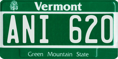 VT license plate ANI620