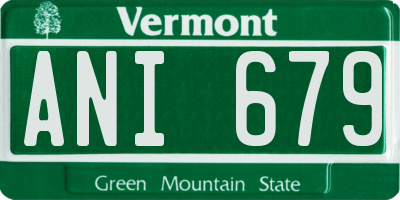 VT license plate ANI679