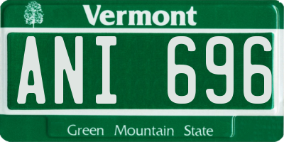 VT license plate ANI696