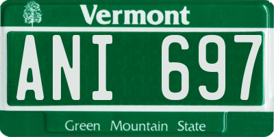 VT license plate ANI697