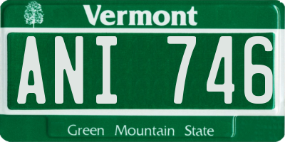 VT license plate ANI746
