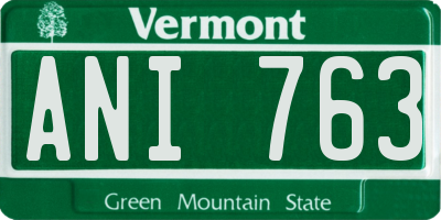 VT license plate ANI763