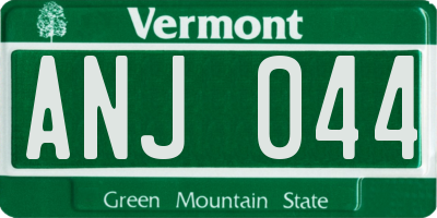 VT license plate ANJ044