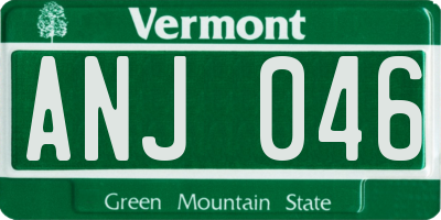 VT license plate ANJ046