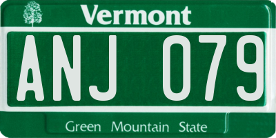 VT license plate ANJ079