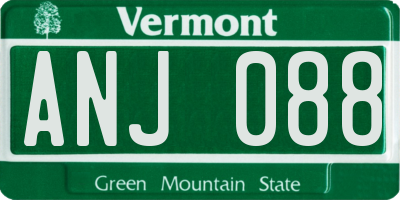 VT license plate ANJ088