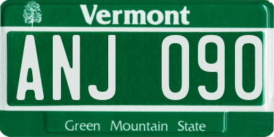 VT license plate ANJ090