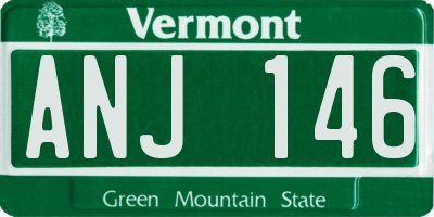 VT license plate ANJ146