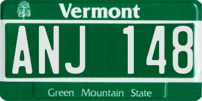 VT license plate ANJ148