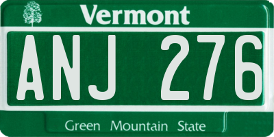VT license plate ANJ276
