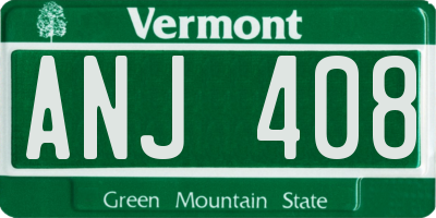 VT license plate ANJ408