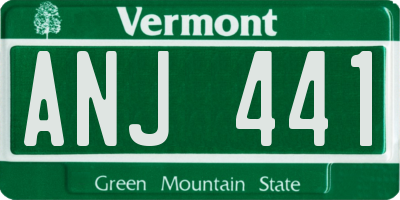 VT license plate ANJ441