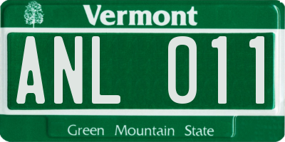 VT license plate ANL011