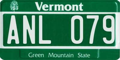 VT license plate ANL079