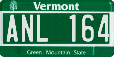 VT license plate ANL164