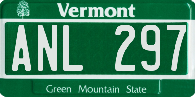 VT license plate ANL297